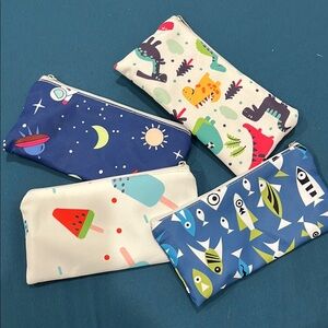 Colorful Patterned Pencil or Snack Bags